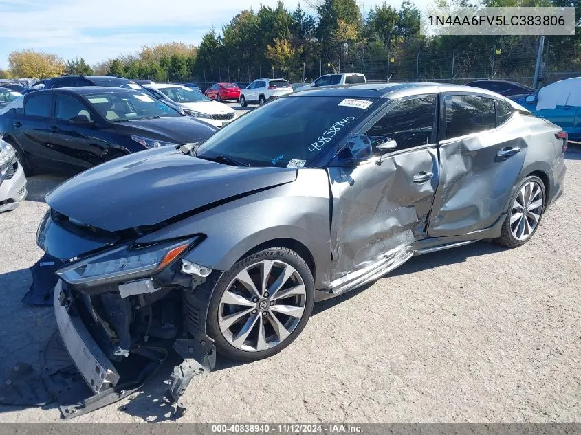 2020 Nissan Maxima Platinum Xtronic Cvt VIN: 1N4AA6FV5LC383806 Lot: 40838940