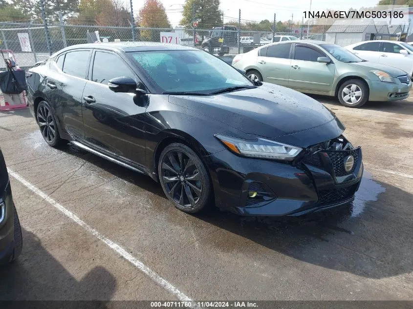 2021 Nissan Maxima Sr Xtronic Cvt VIN: 1N4AA6EV7MC503186 Lot: 40711760