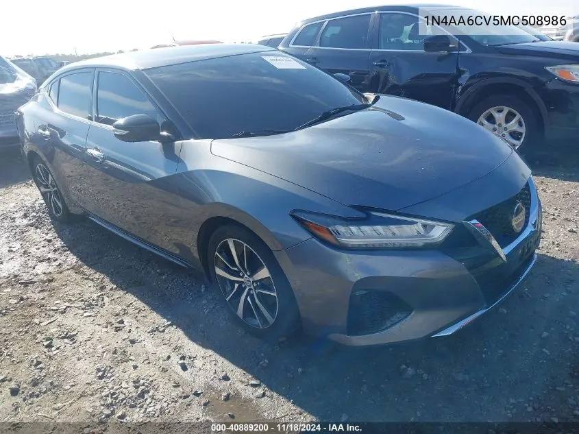 2021 Nissan Maxima Sv Xtronic Cvt VIN: 1N4AA6CV5MC508986 Lot: 40889200