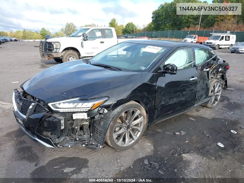 2022 Nissan Maxima Platinum Xtronic Cvt VIN: 1N4AA6FV3NC506327 Lot: 40558268