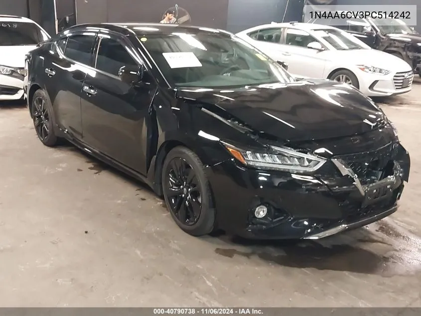 2023 Nissan Maxima Sv Xtronic Cvt VIN: 1N4AA6CV3PC514242 Lot: 40790738