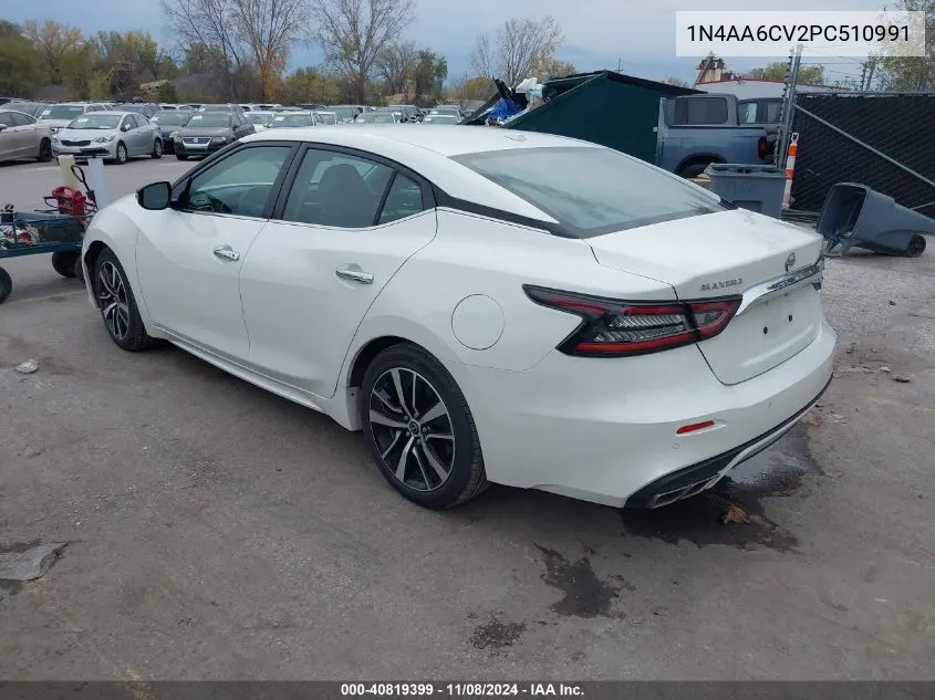 2023 Nissan Maxima Sv Xtronic Cvt VIN: 1N4AA6CV2PC510991 Lot: 40819399