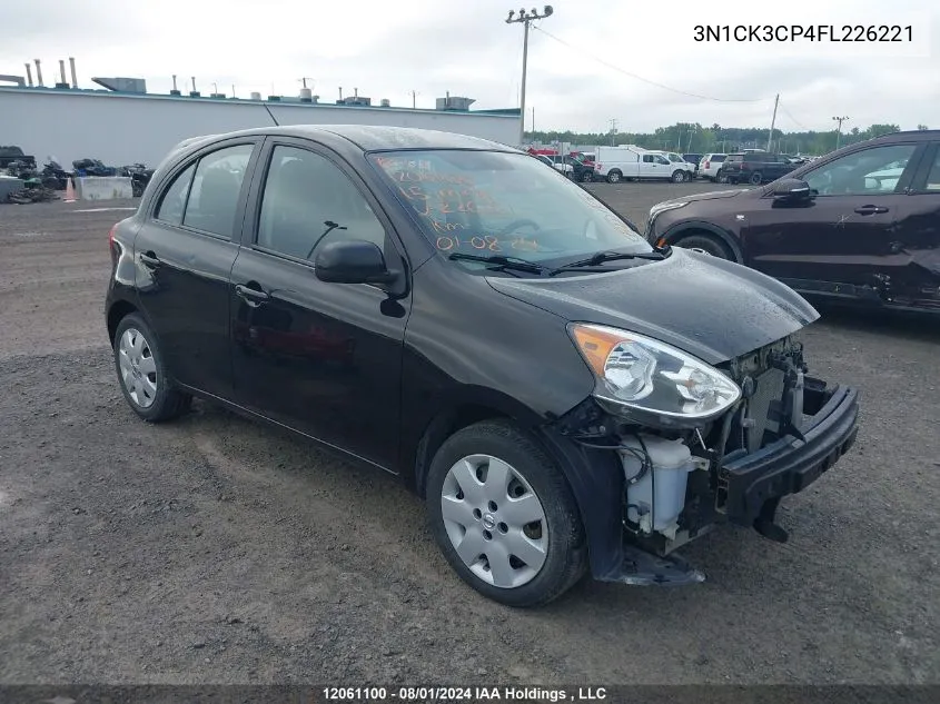 3N1CK3CP4FL226221 2015 Nissan Micra