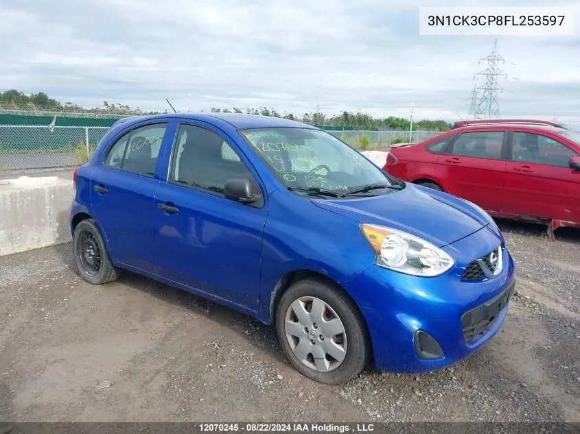 2015 Nissan Micra VIN: 3N1CK3CP8FL253597 Lot: 12070245