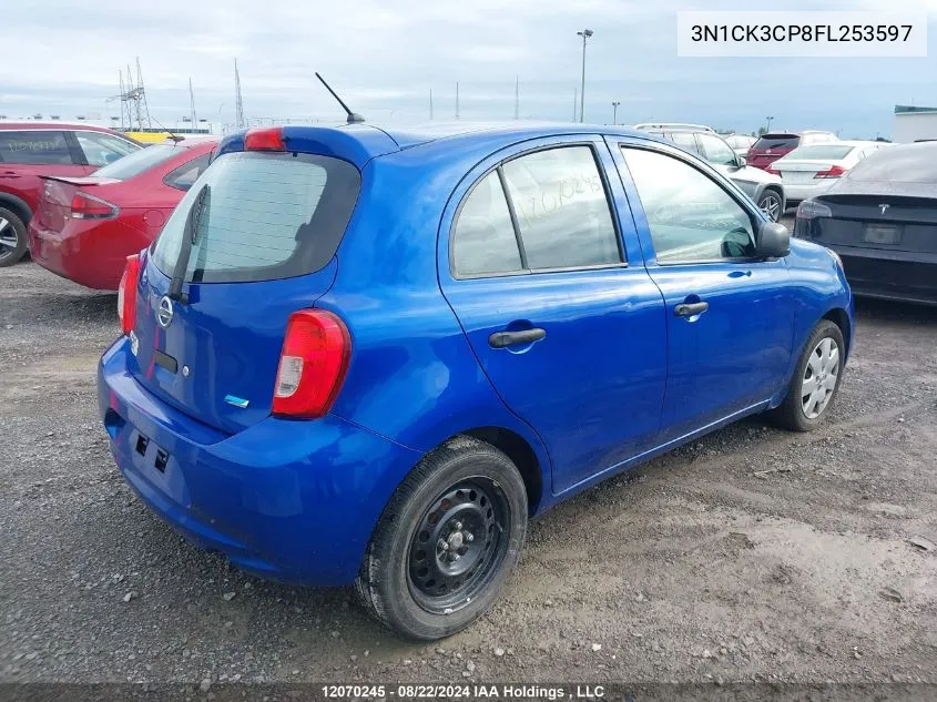 3N1CK3CP8FL253597 2015 Nissan Micra