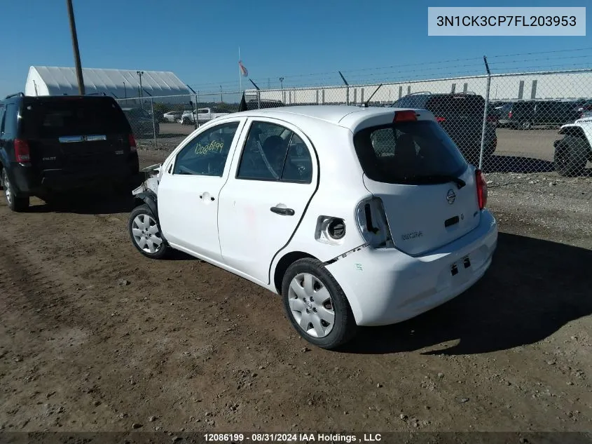 2015 Nissan Micra VIN: 3N1CK3CP7FL203953 Lot: 12086199