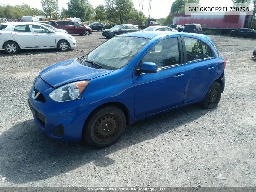 3N1CK3CP2FL270296 2015 Nissan Micra