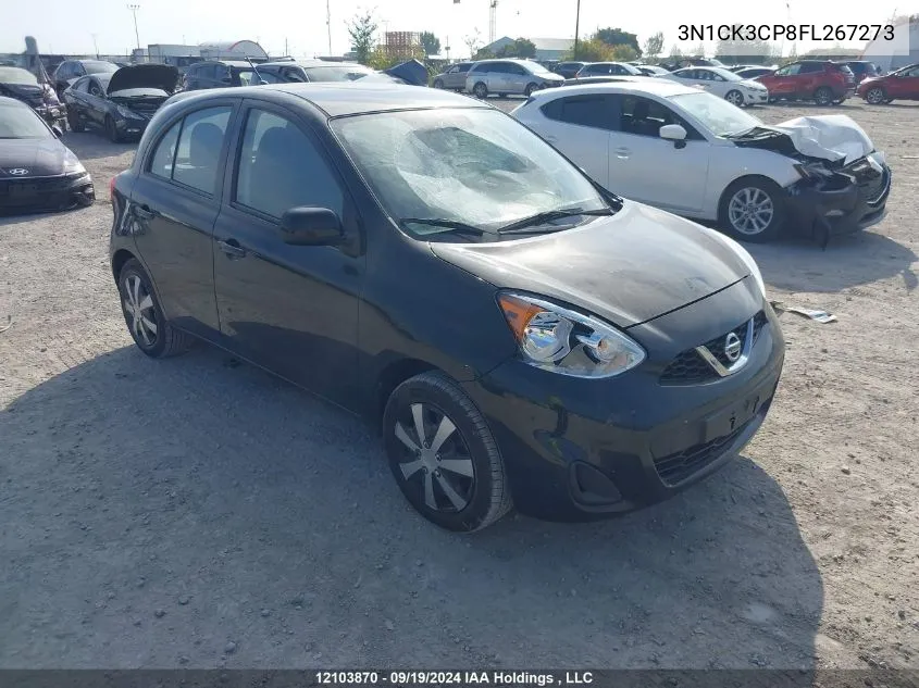 2015 Nissan Micra VIN: 3N1CK3CP8FL267273 Lot: 12103870