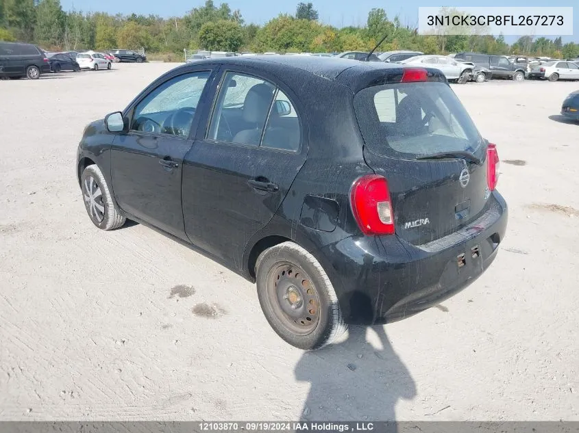 3N1CK3CP8FL267273 2015 Nissan Micra