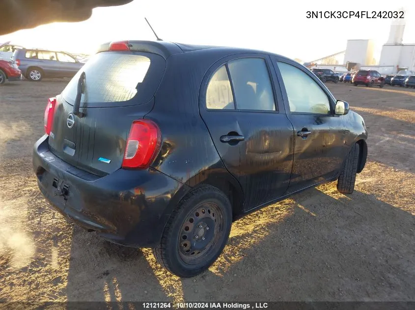 2015 Nissan Micra VIN: 3N1CK3CP4FL242032 Lot: 12121264