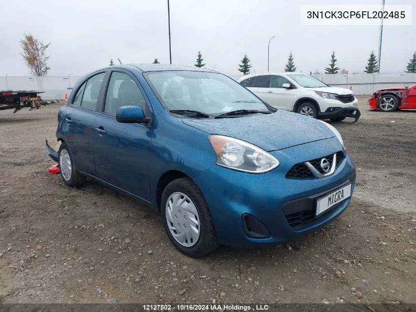 2015 Nissan Micra VIN: 3N1CK3CP6FL202485 Lot: 12127502