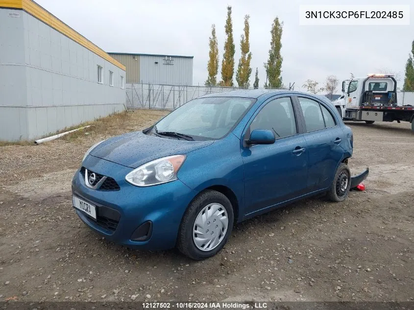 2015 Nissan Micra VIN: 3N1CK3CP6FL202485 Lot: 12127502