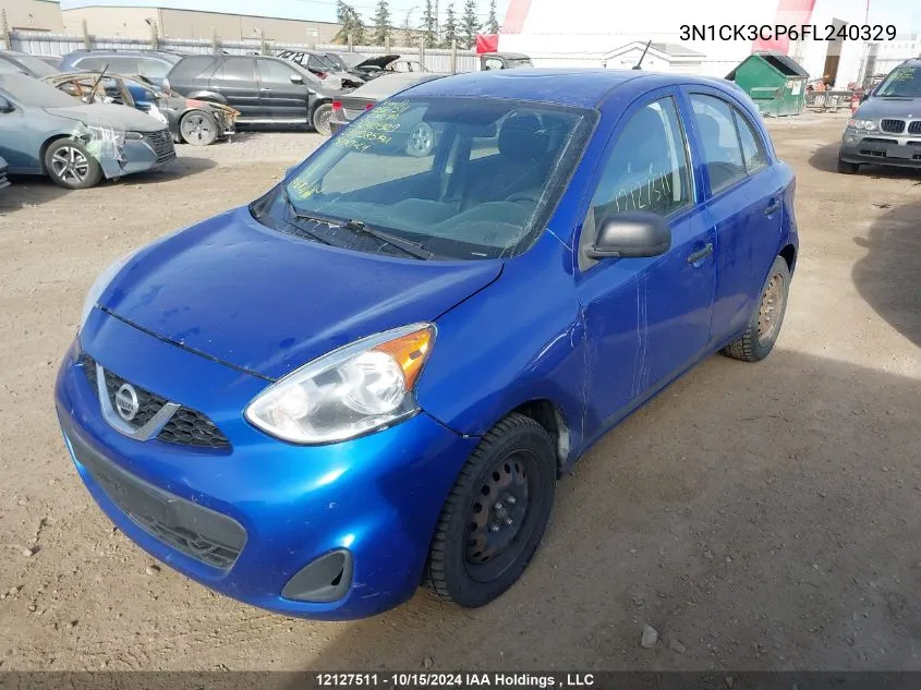 2015 Nissan Micra VIN: 3N1CK3CP6FL240329 Lot: 12127511