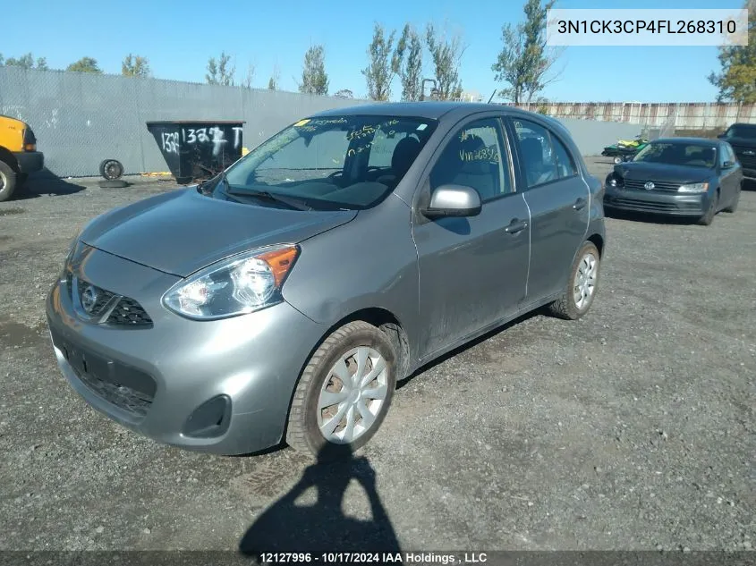 2015 Nissan Micra VIN: 3N1CK3CP4FL268310 Lot: 12127996