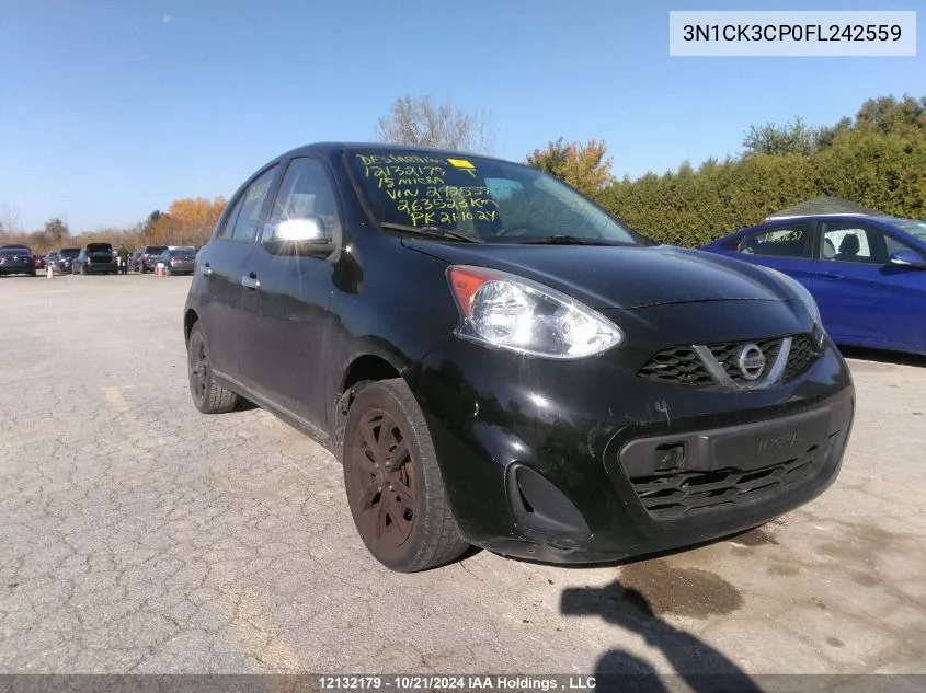 2015 Nissan Micra VIN: 3N1CK3CP0FL242559 Lot: 12132179