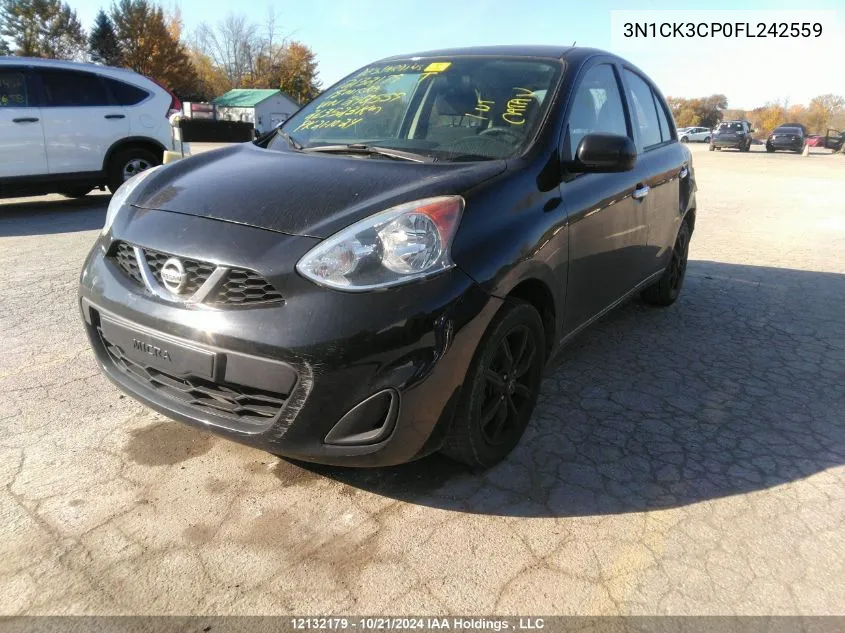 2015 Nissan Micra VIN: 3N1CK3CP0FL242559 Lot: 12132179