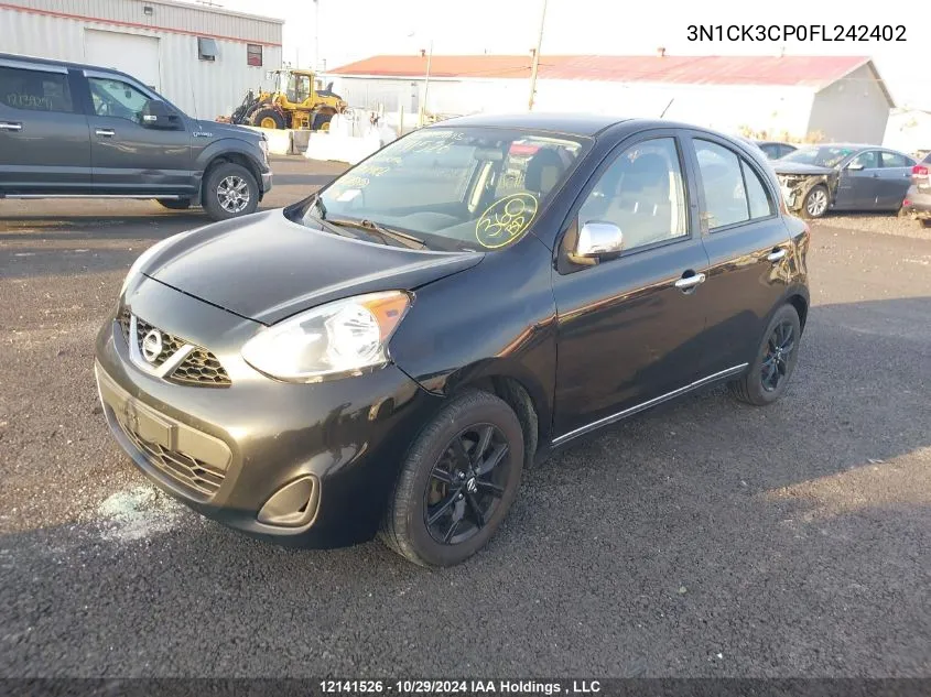 2015 Nissan Micra VIN: 3N1CK3CP0FL242402 Lot: 12141526