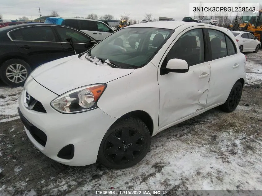 2016 Nissan Micra VIN: 3N1CK3CP8GL258543 Lot: 11636996