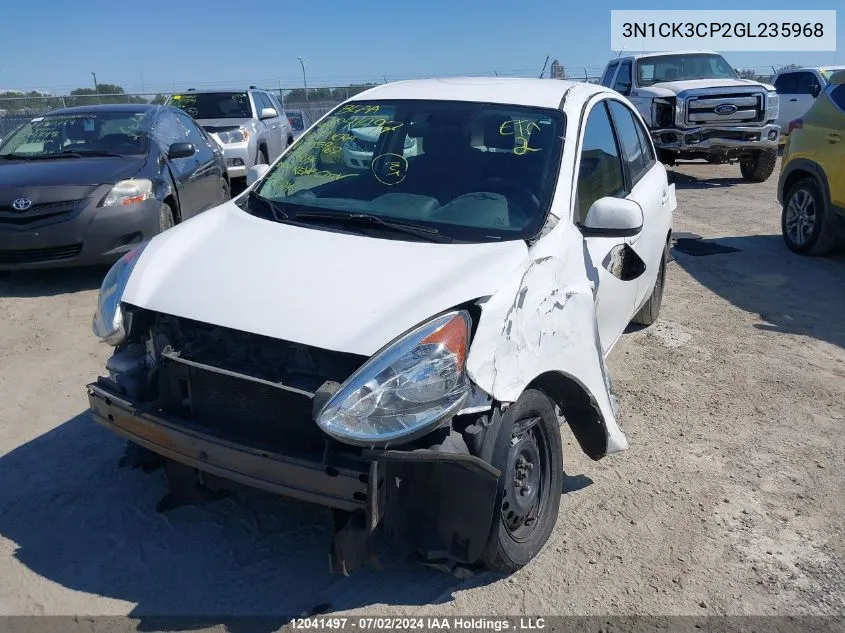 2016 Nissan Micra VIN: 3N1CK3CP2GL235968 Lot: 12041497