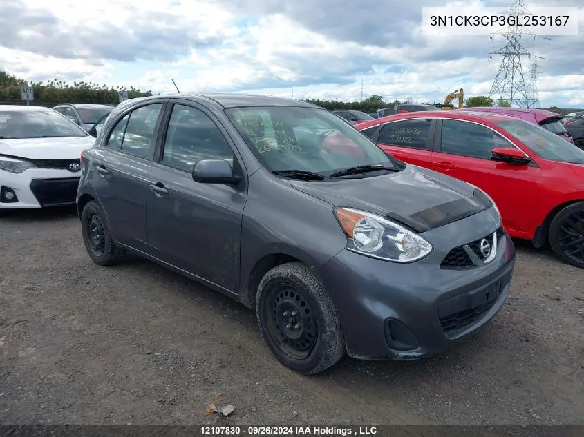 3N1CK3CP3GL253167 2016 Nissan Micra