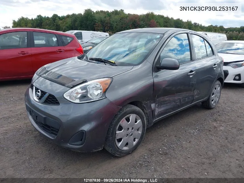 3N1CK3CP3GL253167 2016 Nissan Micra