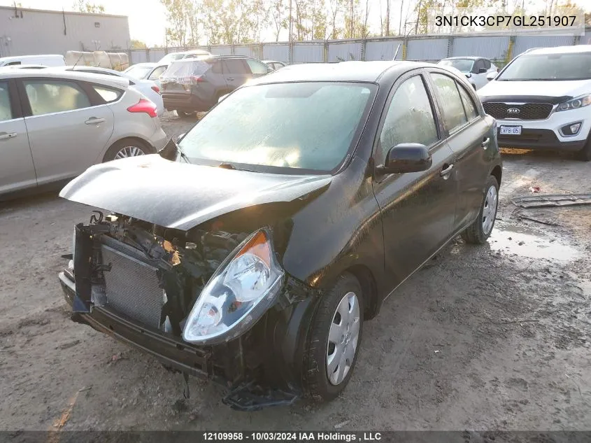 2016 Nissan Micra VIN: 3N1CK3CP7GL251907 Lot: 12109958