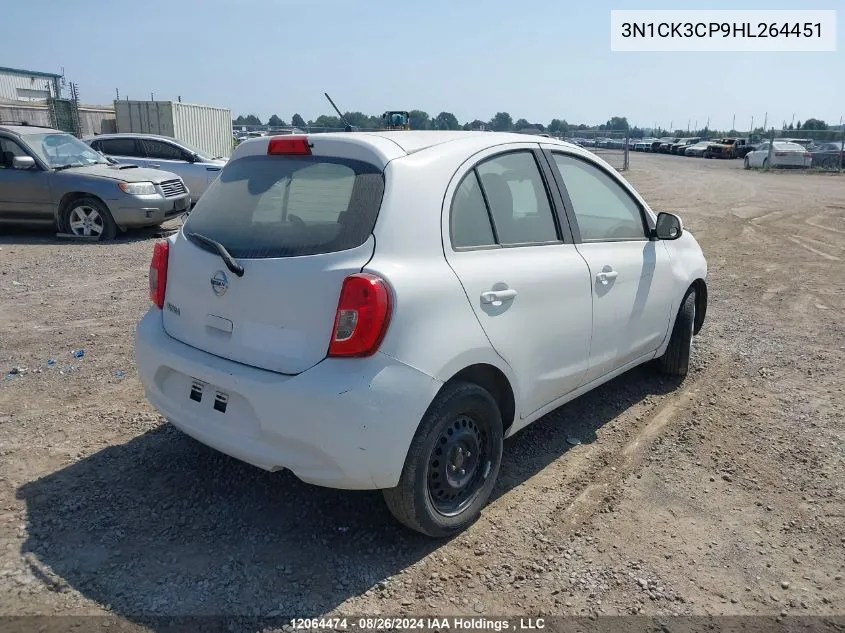 2017 Nissan Micra VIN: 3N1CK3CP9HL264451 Lot: 12064474