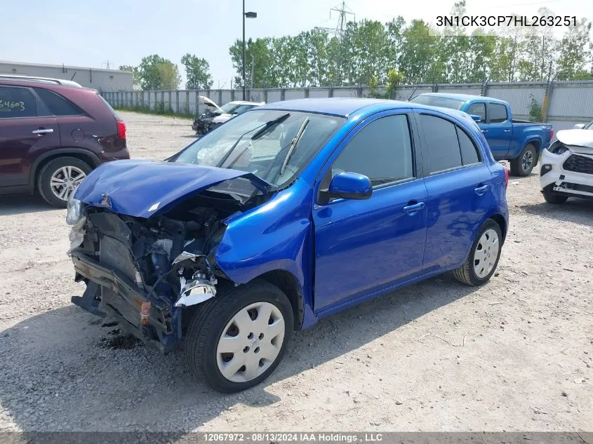 2017 Nissan Micra VIN: 3N1CK3CP7HL263251 Lot: 12067972