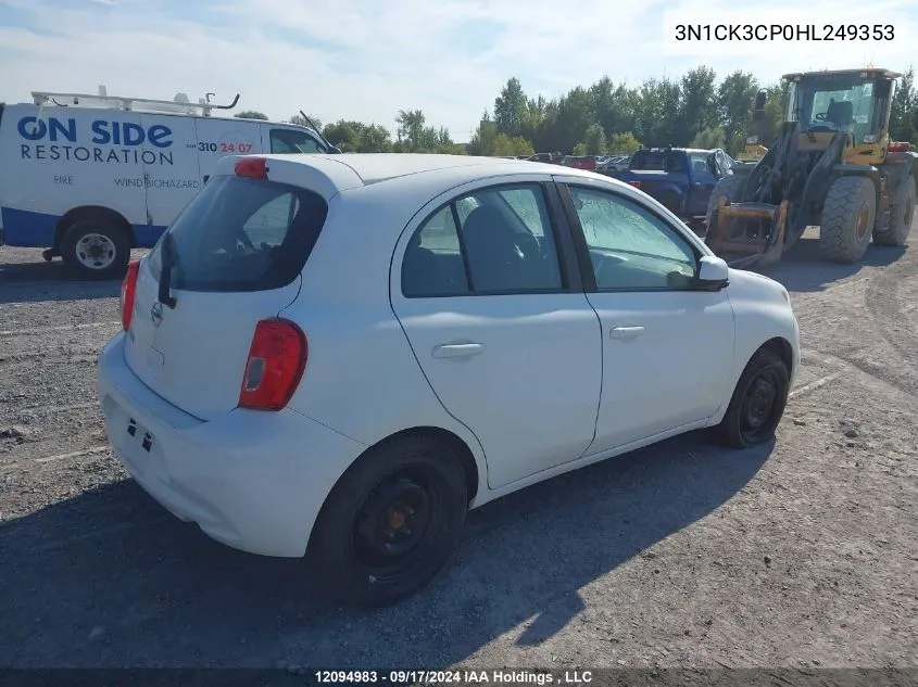 3N1CK3CP0HL249353 2017 Nissan Micra