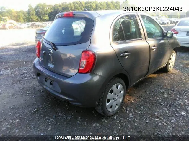 2019 Nissan Micra VIN: 3N1CK3CP3KL224048 Lot: 12061455