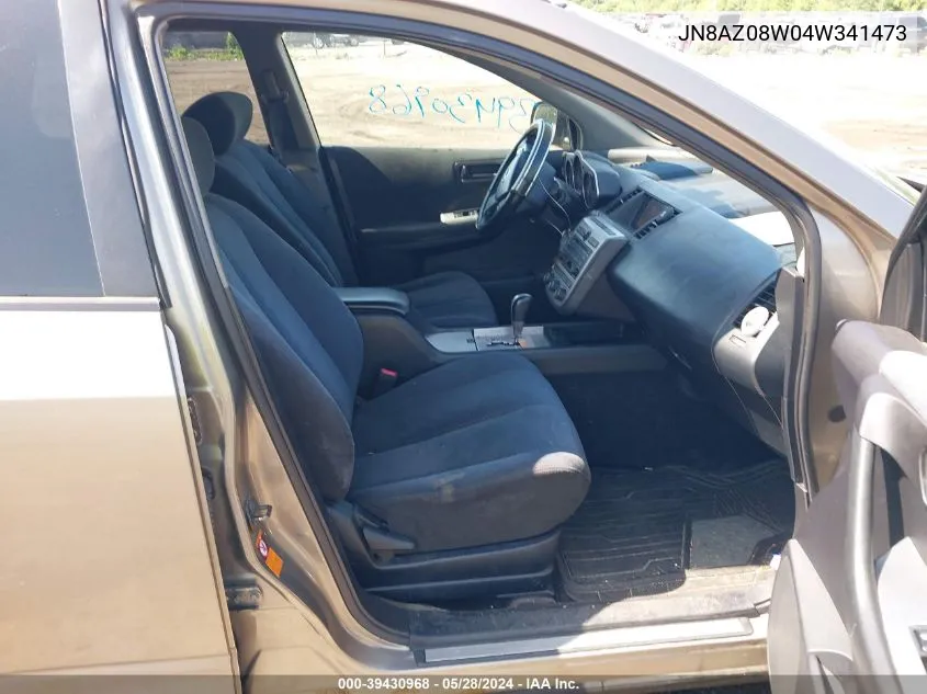 JN8AZ08W04W341473 2004 Nissan Murano Sl