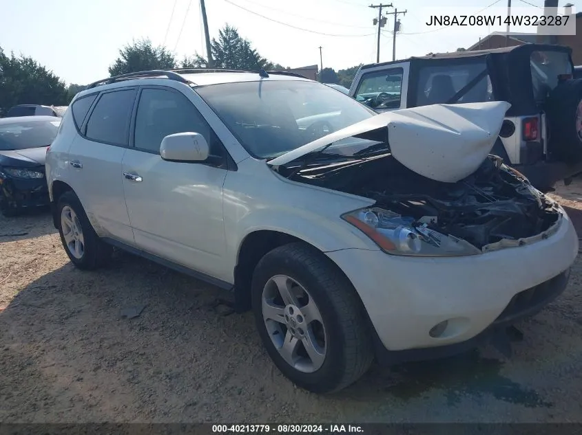 JN8AZ08W14W323287 2004 Nissan Murano Sl