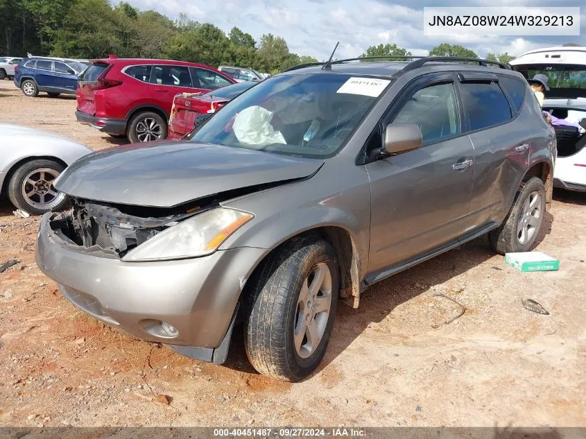 JN8AZ08W24W329213 2004 Nissan Murano Sl