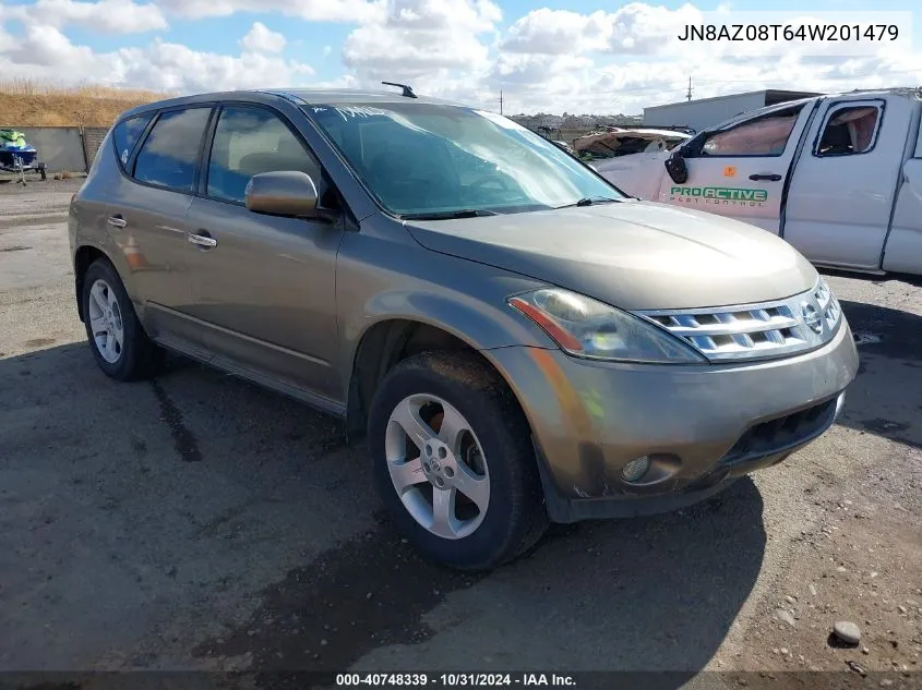 2004 Nissan Murano Sl VIN: JN8AZ08T64W201479 Lot: 40748339