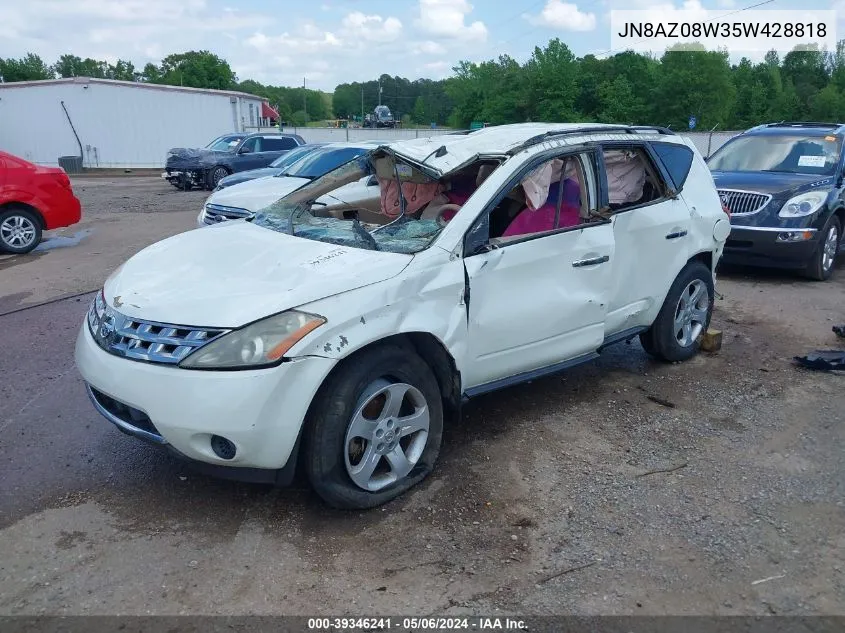 JN8AZ08W35W428818 2005 Nissan Murano S