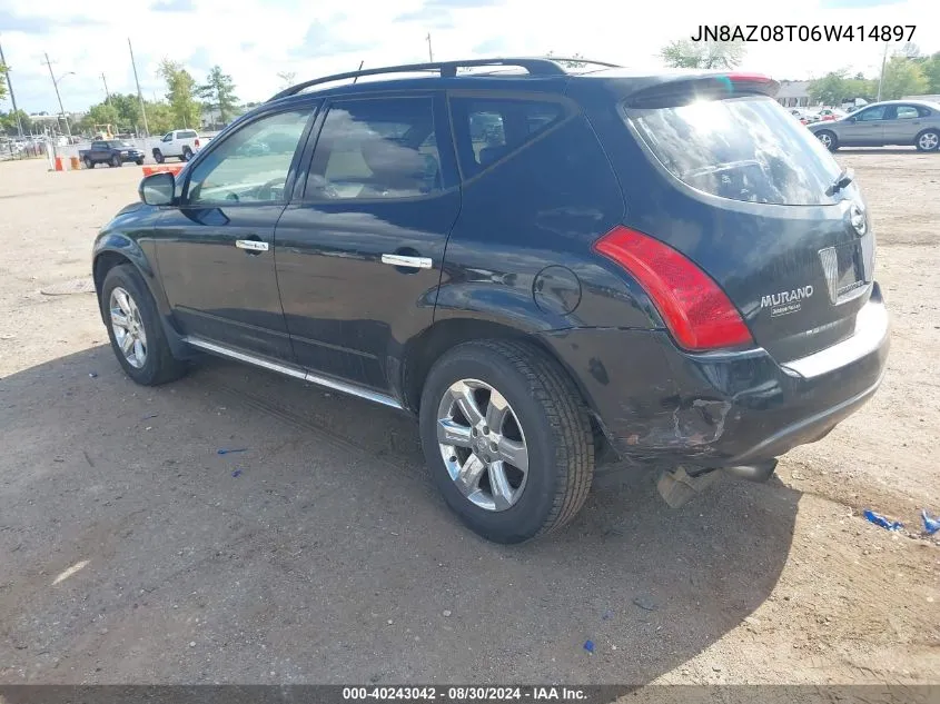 JN8AZ08T06W414897 2006 Nissan Murano Sl