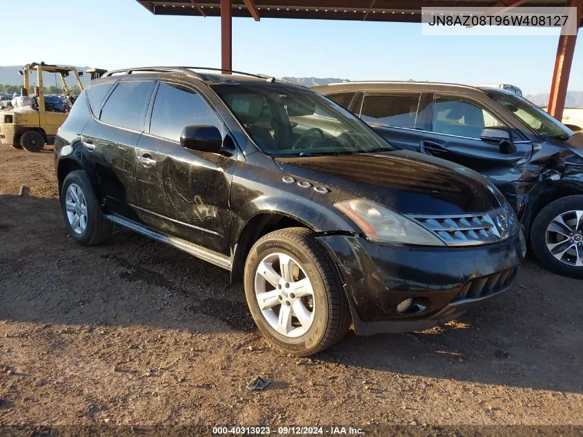 2006 Nissan Murano Sl/Se/S VIN: JN8AZ08T96W408127 Lot: 40313023