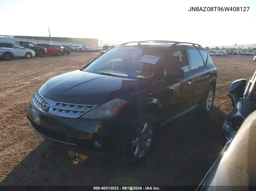 2006 Nissan Murano Sl/Se/S VIN: JN8AZ08T96W408127 Lot: 40313023