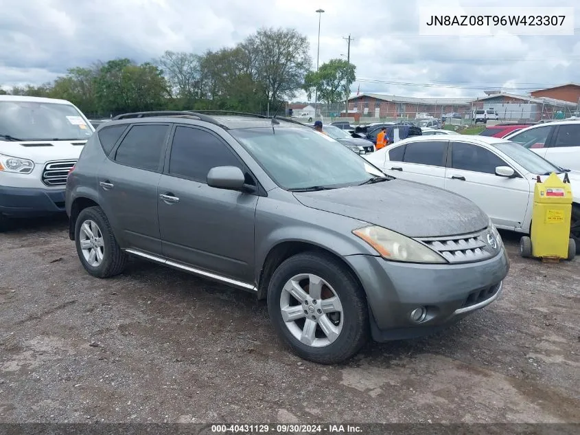 2006 Nissan Murano Sl VIN: JN8AZ08T96W423307 Lot: 40431129