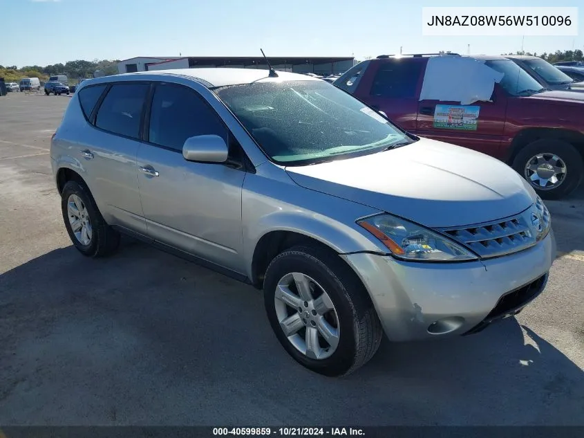 JN8AZ08W56W510096 2006 Nissan Murano S