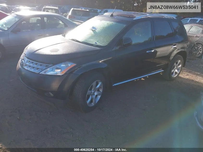 JN8AZ08W66W535041 2006 Nissan Murano Se