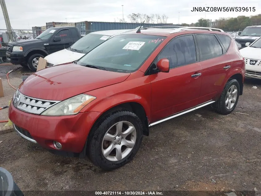 JN8AZ08W56W539615 2006 Nissan Murano Se