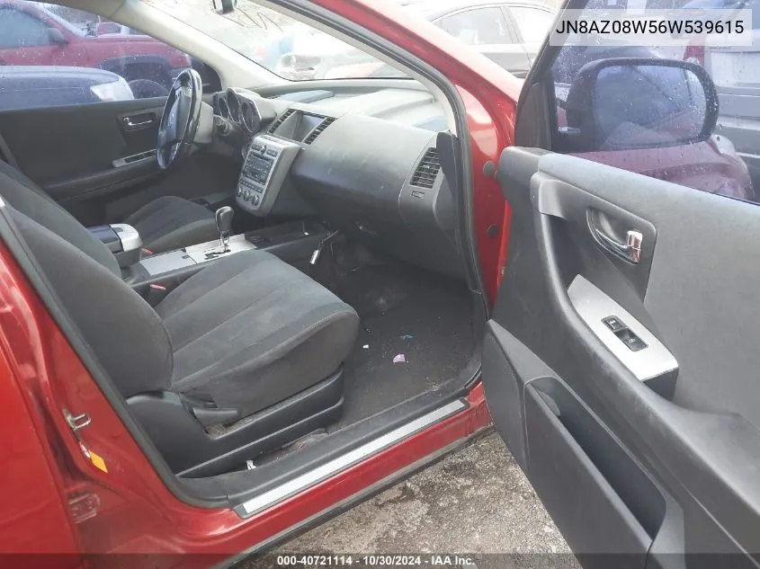 JN8AZ08W56W539615 2006 Nissan Murano Se