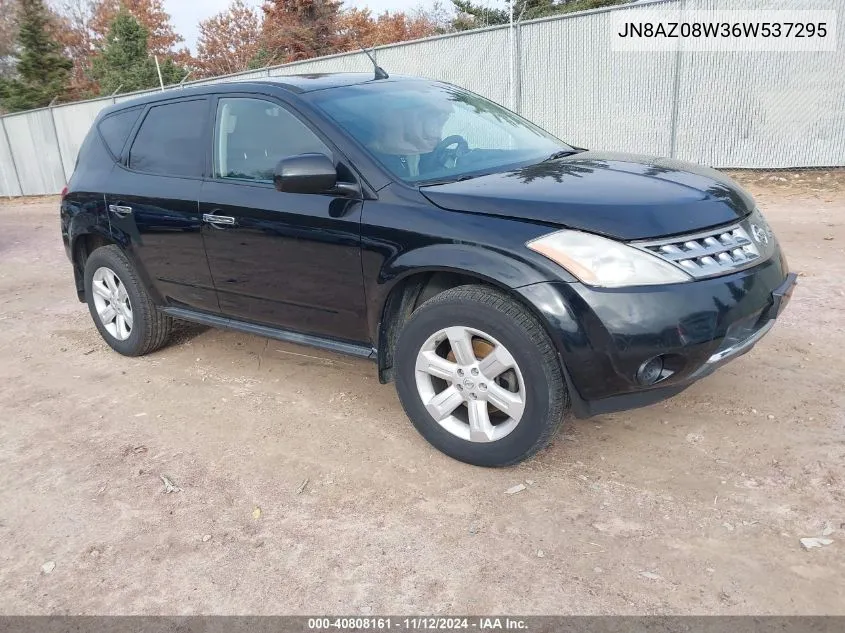 2006 Nissan Murano S VIN: JN8AZ08W36W537295 Lot: 40808161