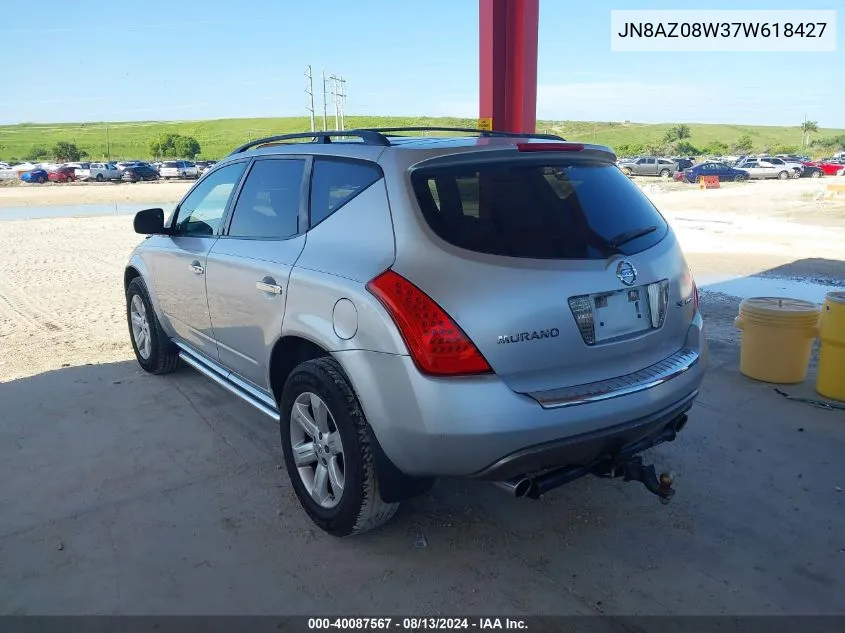 JN8AZ08W37W618427 2007 Nissan Murano Sl