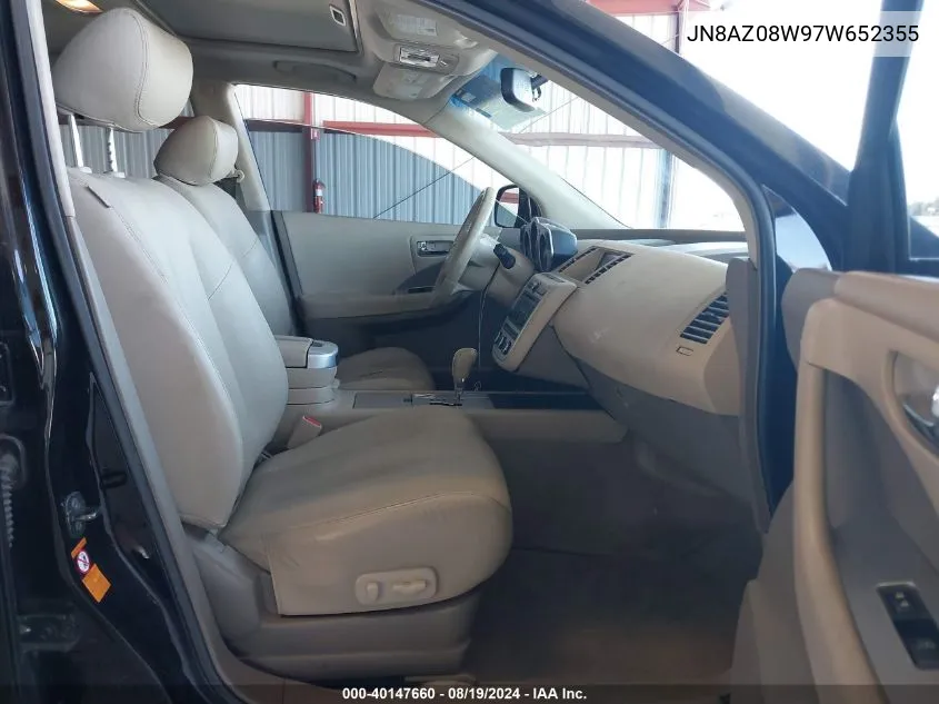 JN8AZ08W97W652355 2007 Nissan Murano Se