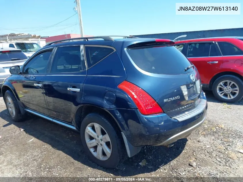 JN8AZ08W27W613140 2007 Nissan Murano Sl