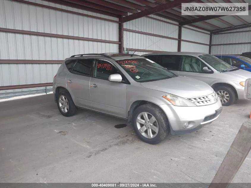 JN8AZ08W07W627358 2007 Nissan Murano Sl