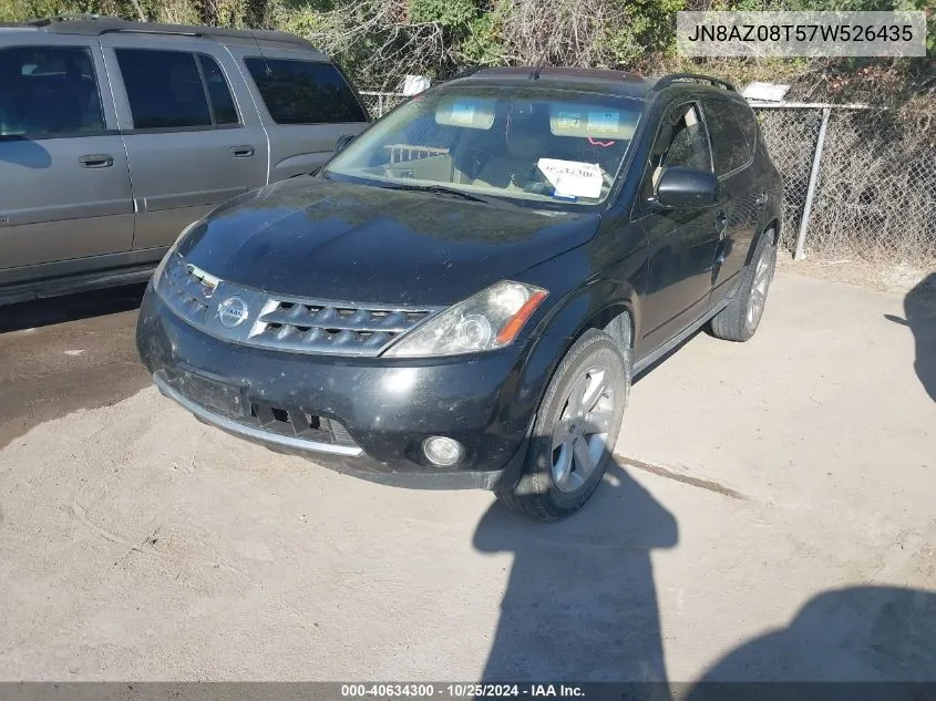 JN8AZ08T57W526435 2007 Nissan Murano Sl