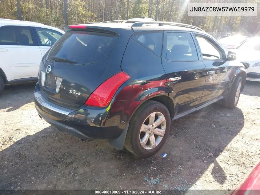 JN8AZ08W57W659979 2007 Nissan Murano S